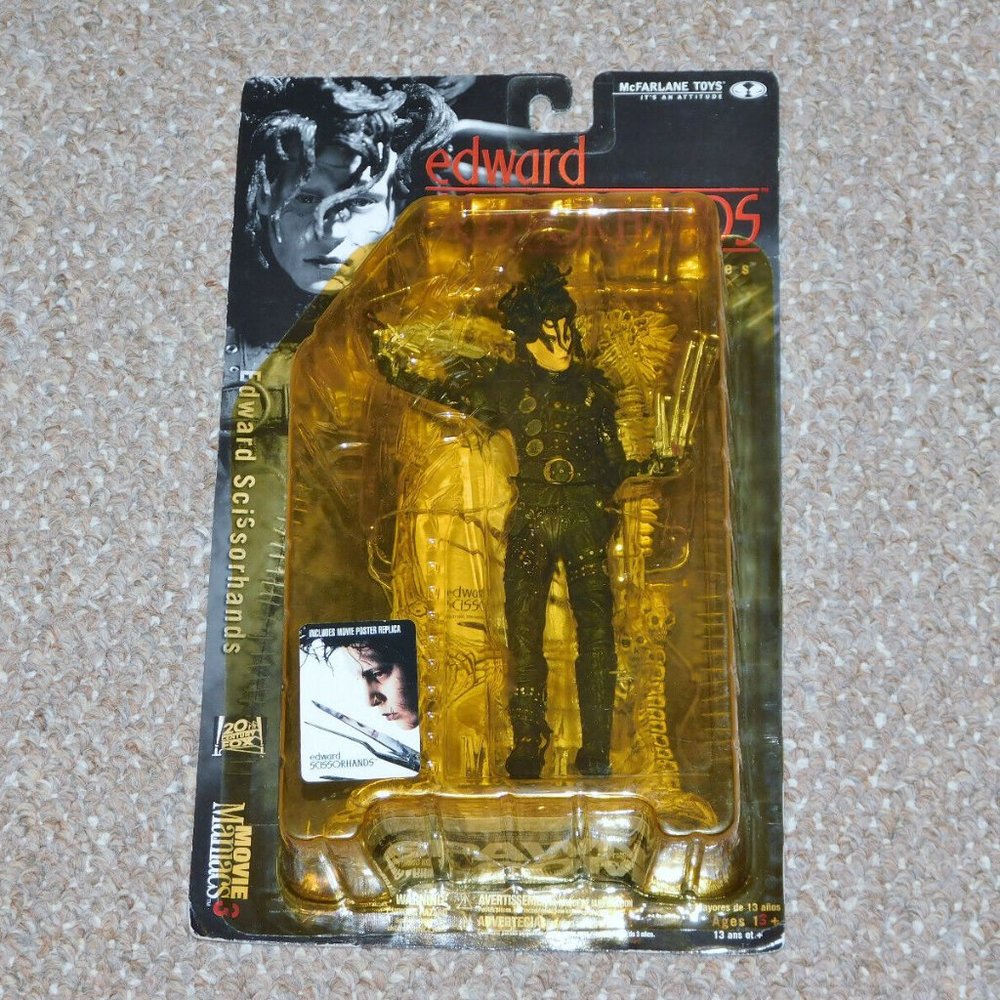 2000 McFarlane Movie Maniacs Series 3 Edward Scissorhands MOC Brand New